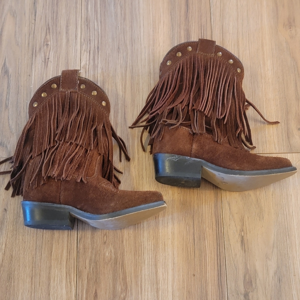 Shyanne D Girls 9 Cowboy Cowgirl Boot Brown